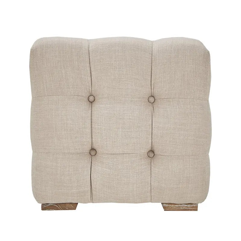 Knightsbridge Linen Fabric Tufted Bench by iNSPIRE Q Artisan