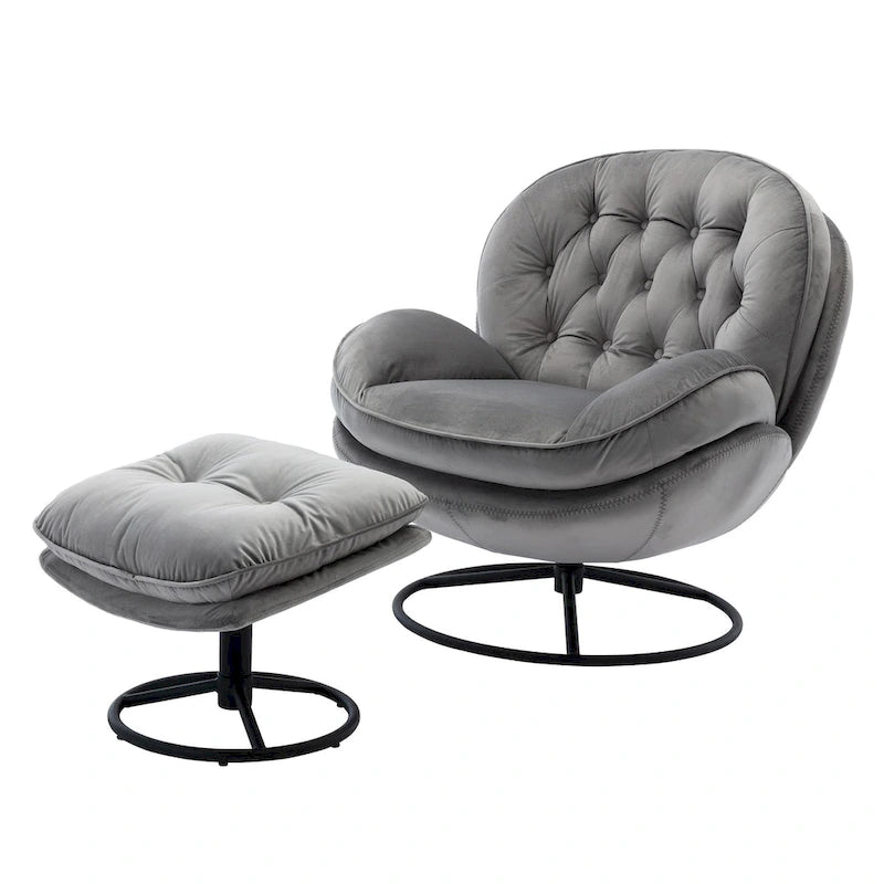 Accent chair TV Chair Living room Chair with Ottoman