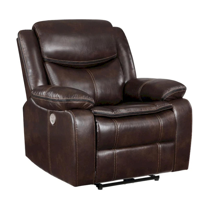 McLean Dark Brown Power Recliner Chair