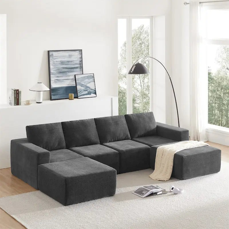 Modular U Shaped Sectional Sofa