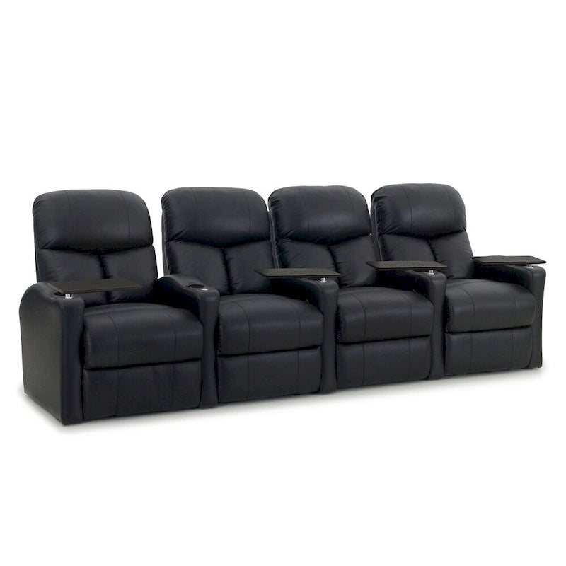 Octane Bolt XS400 Power Leather Home Theater Seating Set (Row of 4)