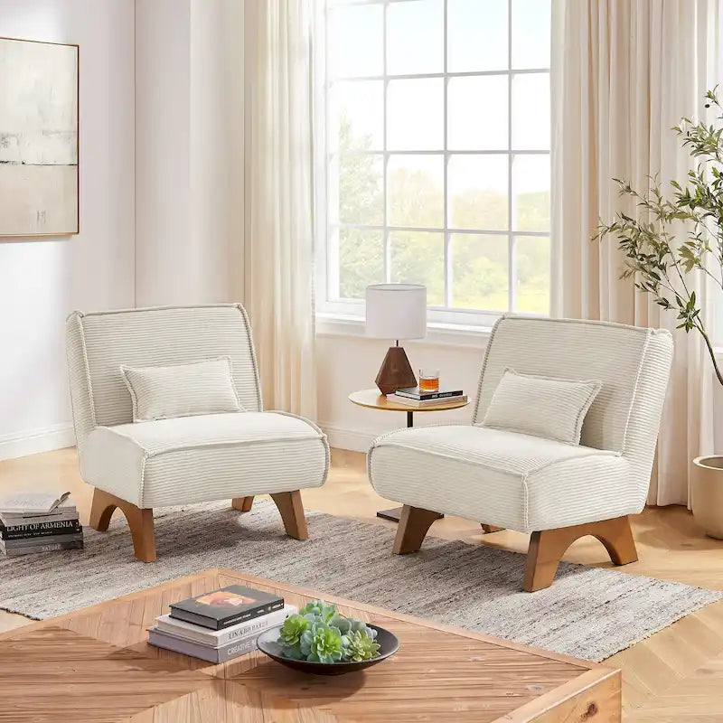 Art Leon Set of 2 Polyester Accent Chair