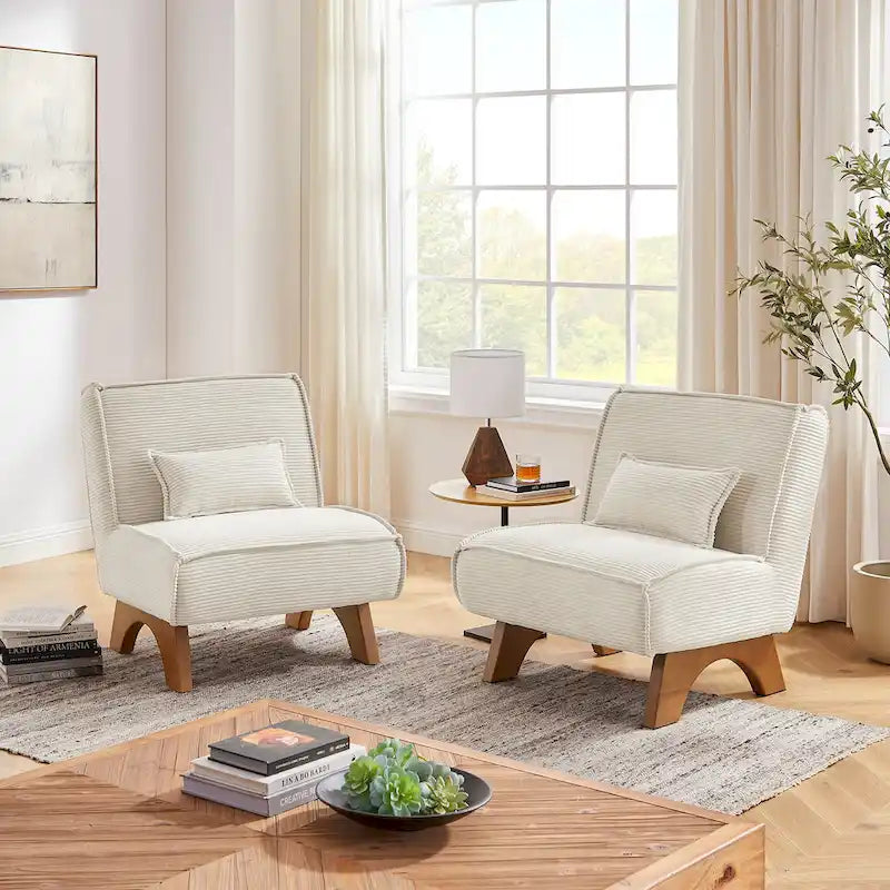 Art Leon Set of 2 Polyester Accent Chair