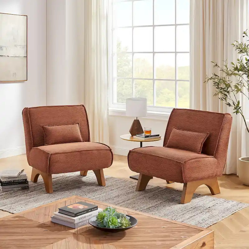 Art Leon Set of 2 Polyester Accent Chair