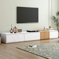 TV Stand for TVs up to 88, Modern Free-Combination Entertainment Center with 4 Storage Drawers