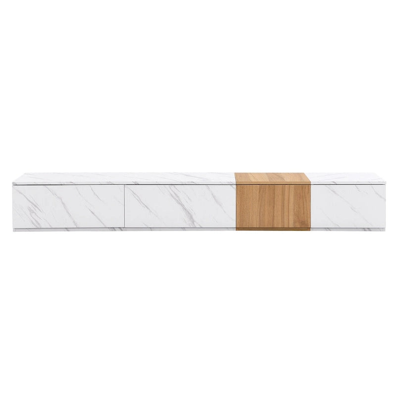 TV Stand for TVs up to 88, Modern Free-Combination Entertainment Center with 4 Storage Drawers