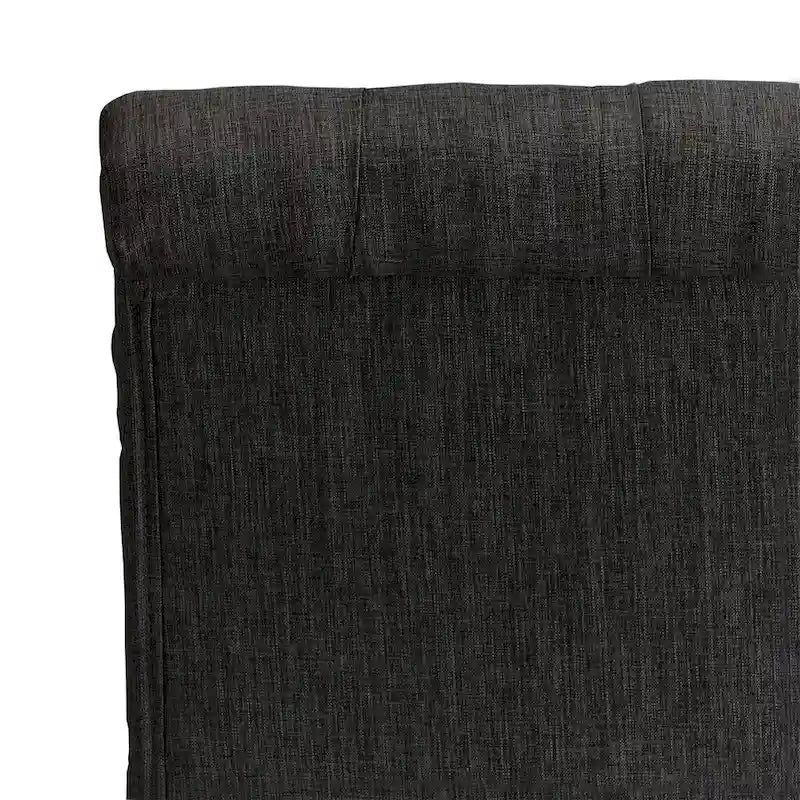 Benchwright Linen Tufted Dining Chair with Grey Finish Legs (Set of 2) by iNSPIRE Q Artisan