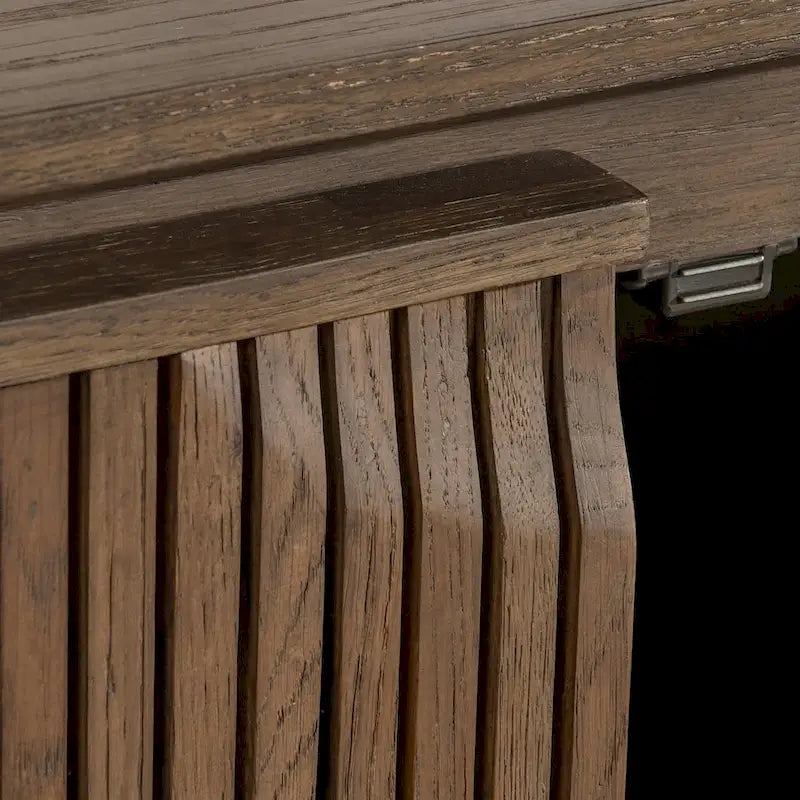 Classic Home Roya Oak Veneer Sideboard Buffet