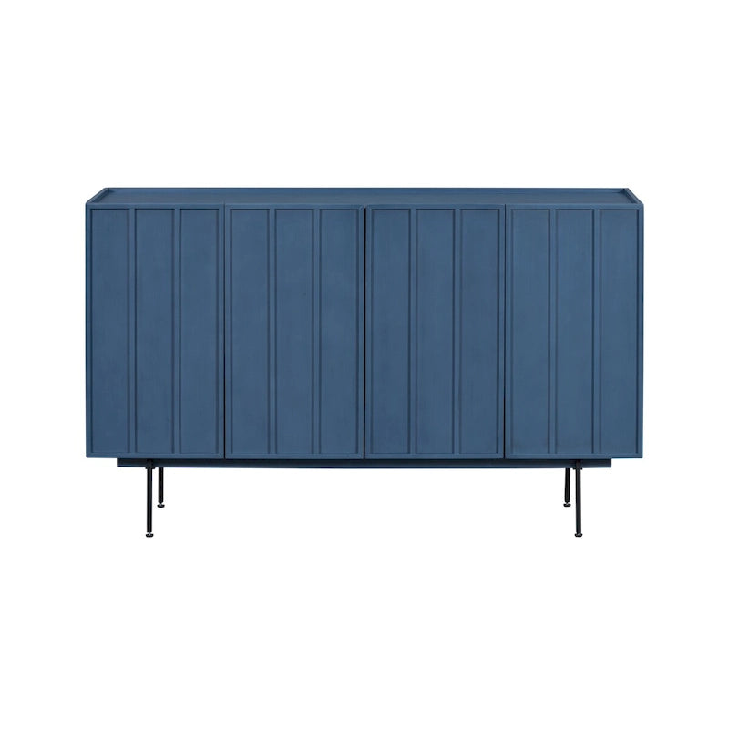 Sideboard Wooden Cabinet with 4 Doors Suitable for Living Rooms