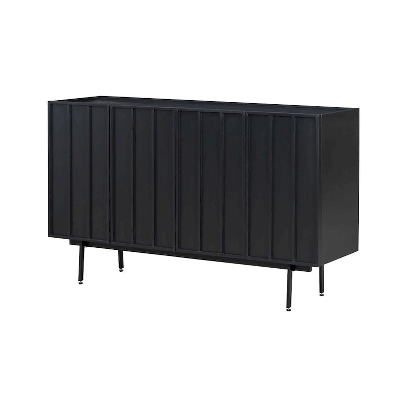 Sideboard Wooden Cabinet with 4 Doors Suitable for Living Rooms