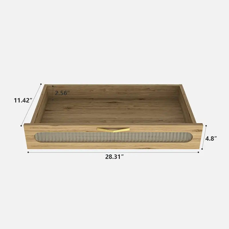 Coffee Bar Cabinet Buffet Sideboard with Drawer and Adjustable Shelf