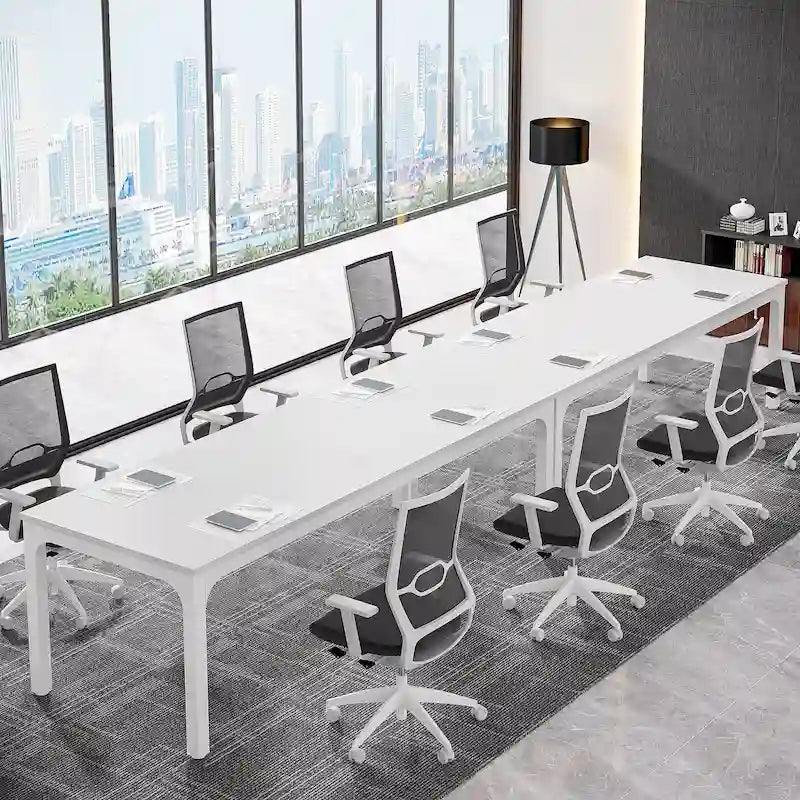 6.5FT Conference Meeting Seminar Business Table Set for 8-12 Person (Set of 2)