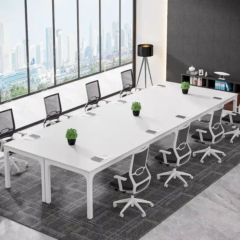 6.5FT Conference Meeting Seminar Business Table Set for 8-12 Person (Set of 2)