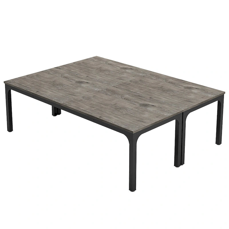 6.5FT Conference Meeting Seminar Business Table Set for 8-12 Person (Set of 2)