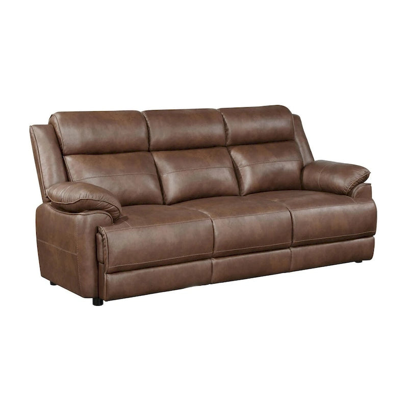 Worthington Dark Brown Upholstered 3-Piece Sofa Set