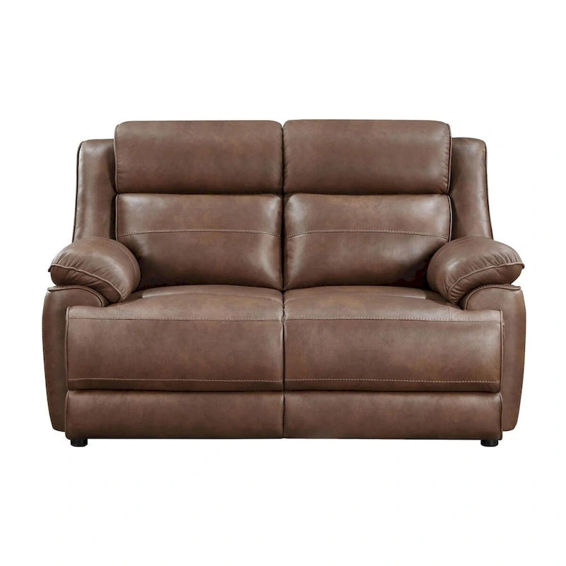 Worthington Dark Brown Upholstered 3-Piece Sofa Set