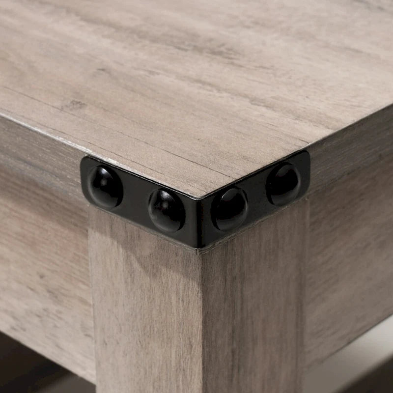 VredHom Coffee Table Center Table Tea Table with Shelf - 18.1 in H x 40.2 in W x 22 in D