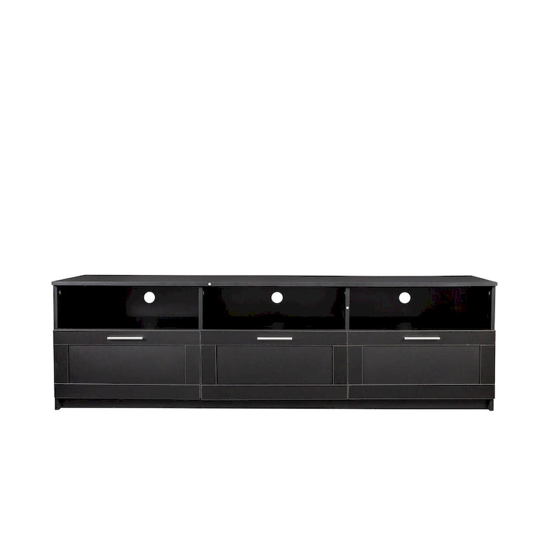 Modern minimalist TV cabinet 80 inch TV stand, open locker