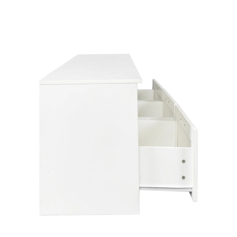 Modern minimalist TV cabinet 80 inch TV stand, open locker