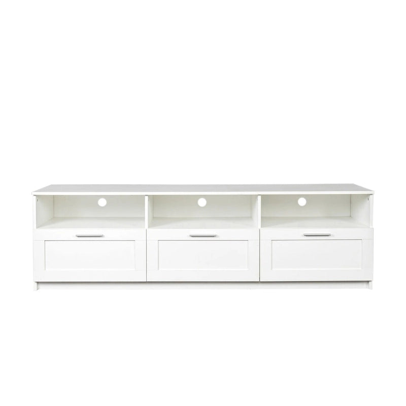 Modern minimalist TV cabinet 80 inch TV stand, open locker