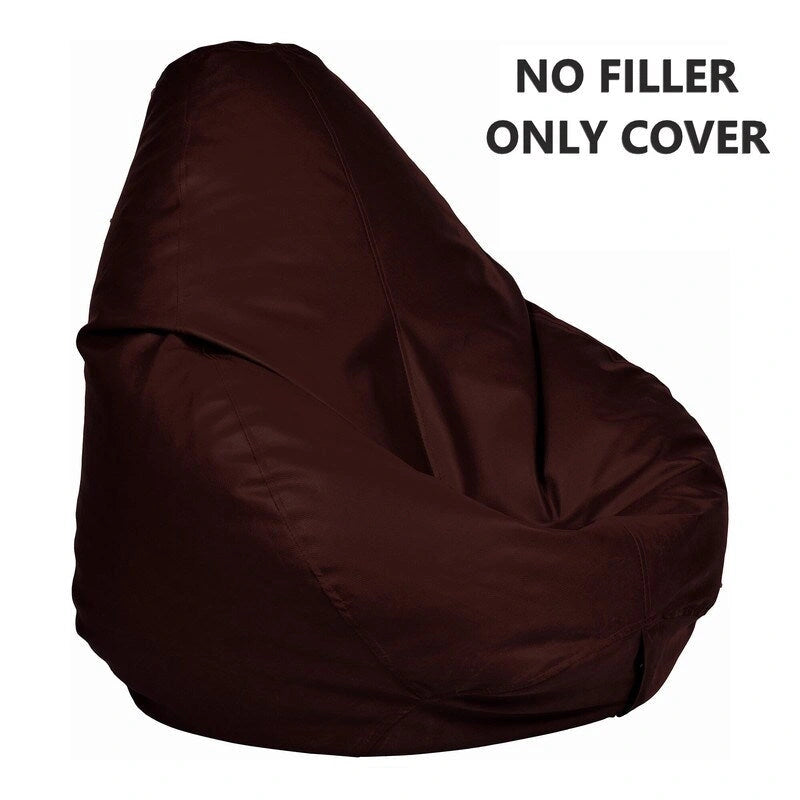 Leatherette Bean Bag Cover Filling Not Included, Ideal for Children and Teenagers by Ample Decor
