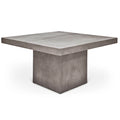Mixx - Una 59 Square Counter Height Dining Table - Dark Grey