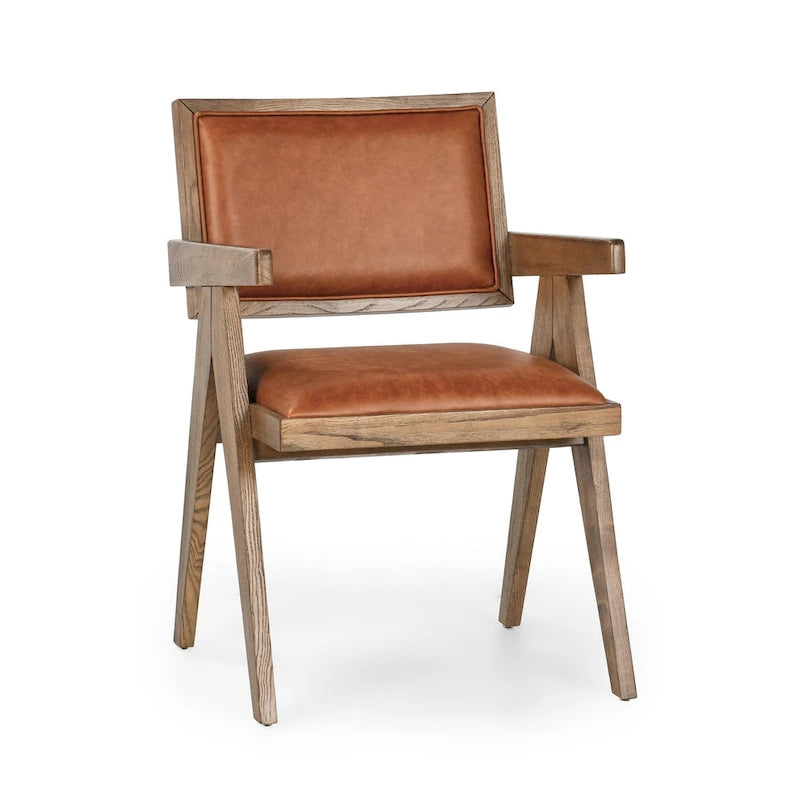 Classic Home Dolton Top Grain Leather Arm Chair