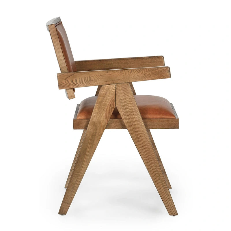 Classic Home Dolton Top Grain Leather Arm Chair