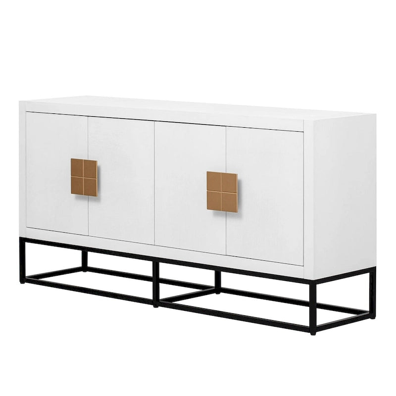 Modern Sideboard with Unique Support Legs and Adjustable Shelves
