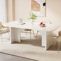63-in Large Dining Table for 4-6 People, Modern Rectangle Kitchen Table