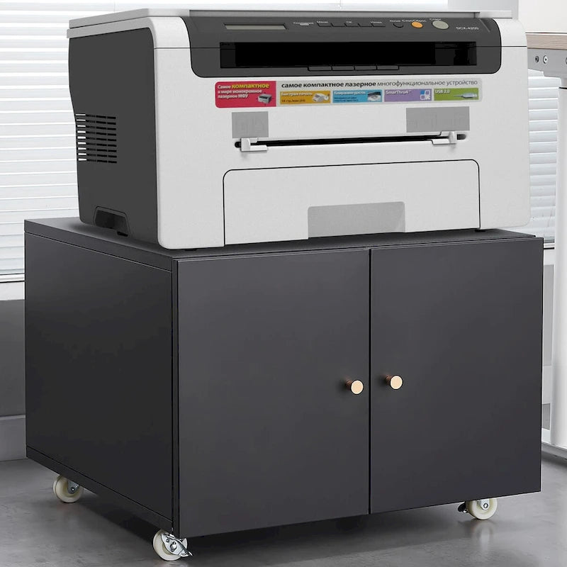 Office furniture Copier Cabinet 2 door steel copier stand mobile pedestal file Printer Stand