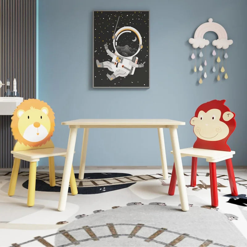 3 Pieces Toddler Table and Chair Set
