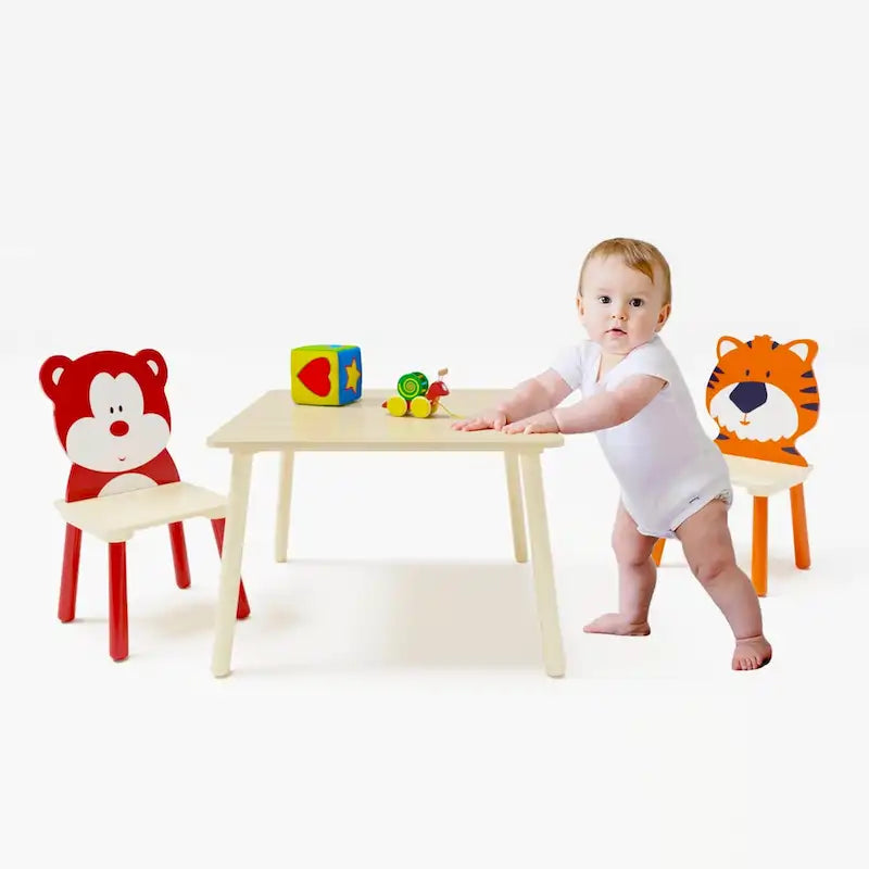3 Pieces Toddler Table and Chair Set