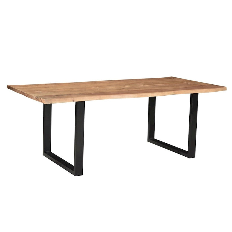 Athea Butterfly light acacia live Edge Dining Table - 96