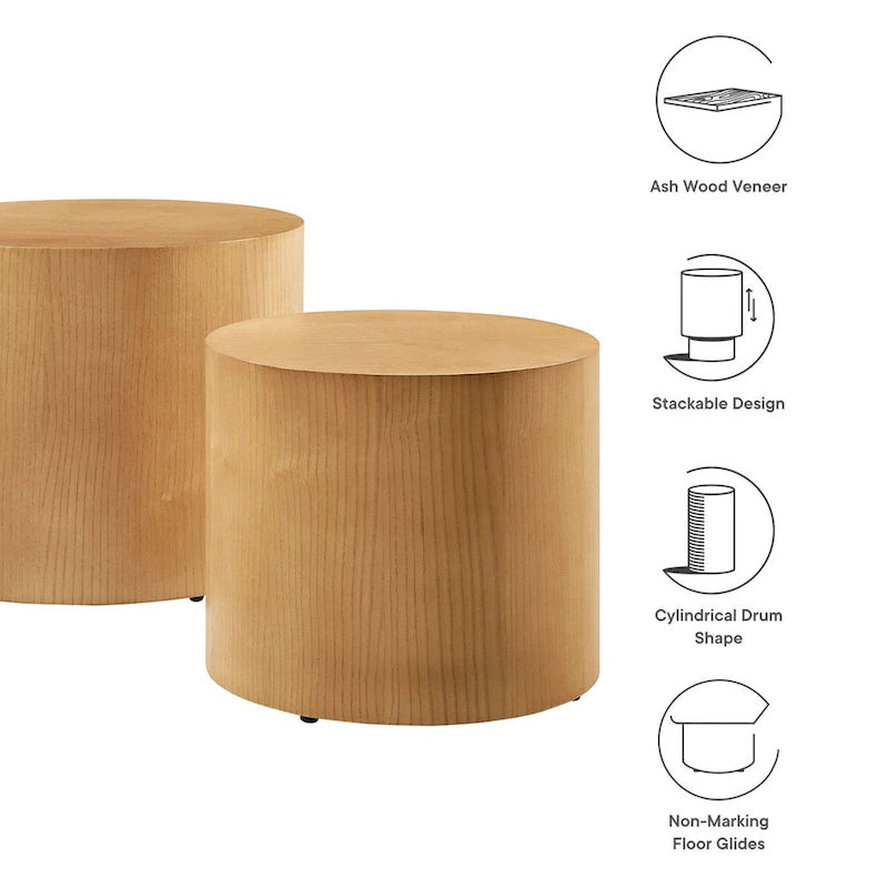 Amani Round Nesting Coffee TablesSet of 2