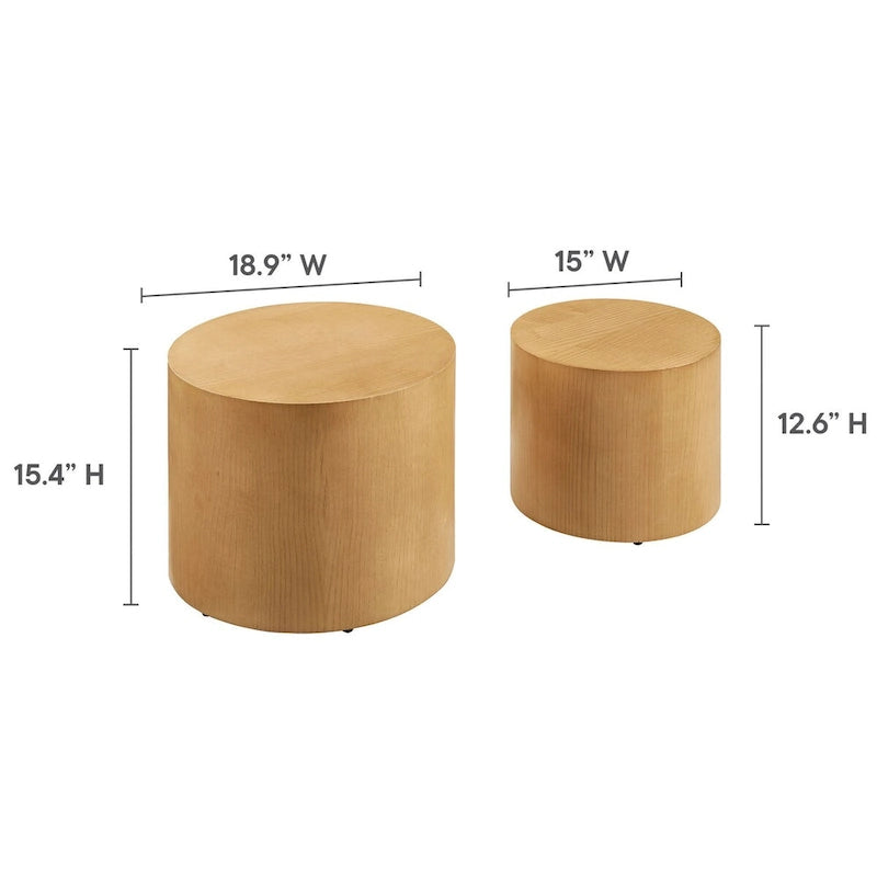 Amani Round Nesting Coffee TablesSet of 2