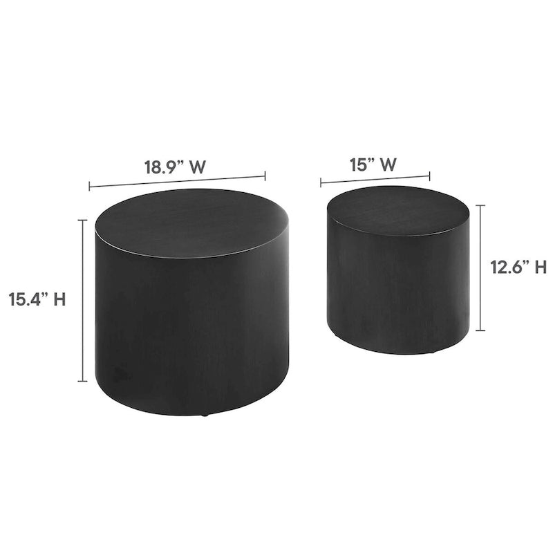 Amani Round Nesting Coffee TablesSet of 2