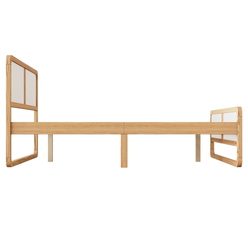 Modern Style Solid Wood Platform Bed for Kids, Teens, Adults